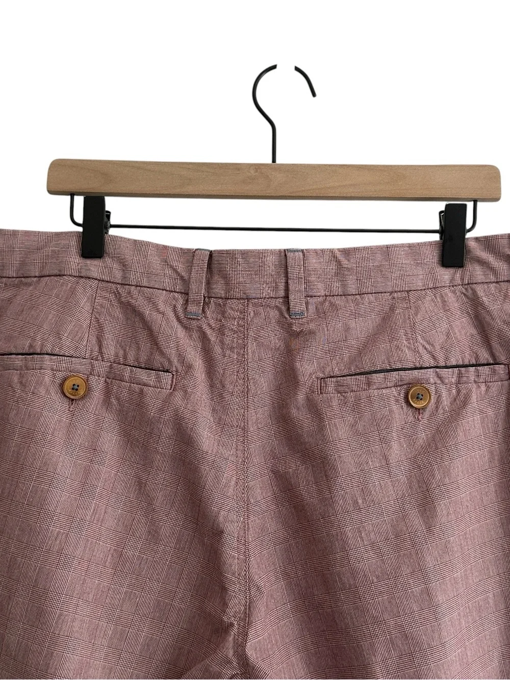 Ted Baker London Men Shorts Red 38 Flat Front Paid Golf Preppy